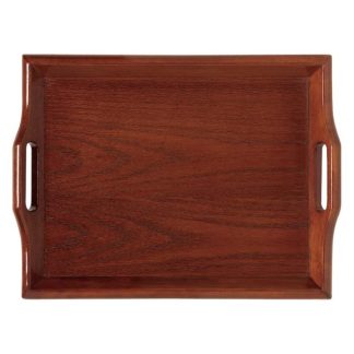 ROOM SERVICE TRAY MAHOGANY - EACH